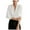 White, variant on Women's Elegant V Neck Long Sleeve Blouse Wrap Ruffle Loose Casual Drape Business Office Shirts Plain Tunic Tops(White,M)
