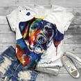 thumbnail image 1 of Plus Size Femmes Manches Courtes 3D Animal Imprimé O-Neck Tops Tee-Shirt Blouse, 1 of 1