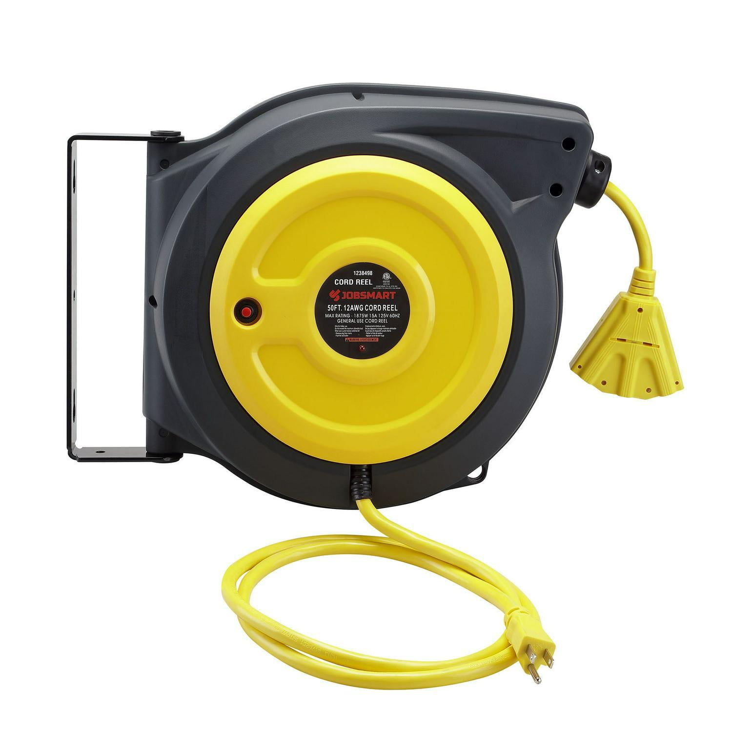 Dropship VEVOR Extension Cord Reel, 100FT, With 4 Outlets And Dust