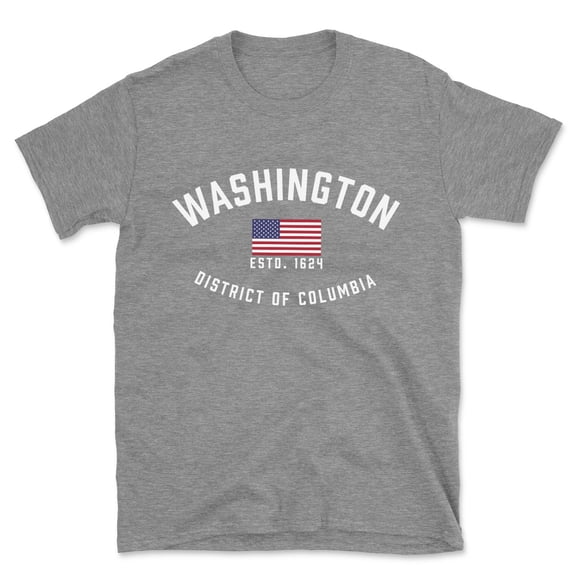 Washington District Of Columbia Patriot Men's Cotton T-Shirt