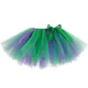 thumbnail image 4 of Falda de tul de sirena para niñas, color verde y morado, esponjosa, para el primer cumpleaños de niñas pequeñas, 4 of 5