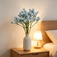 thumbnail image 4 of Ramo artificial de gypsophila (aliento de bebé) | Arreglo de tallos de flores artificiales para decoración del hogar | Decoración floral de plástico para la mesa de la sala, 4 of 6