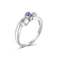 thumbnail image 3 of JewelersClub Tanzanite Ring Birthstone Jewelry – 0.25 Carat Tanzanite 0.925 Sterling Silver Ring Jewelry with White Diamond Accent– Gemstone Rings with Hypoallergenic 0.925 Sterling Silver, 3 of 4