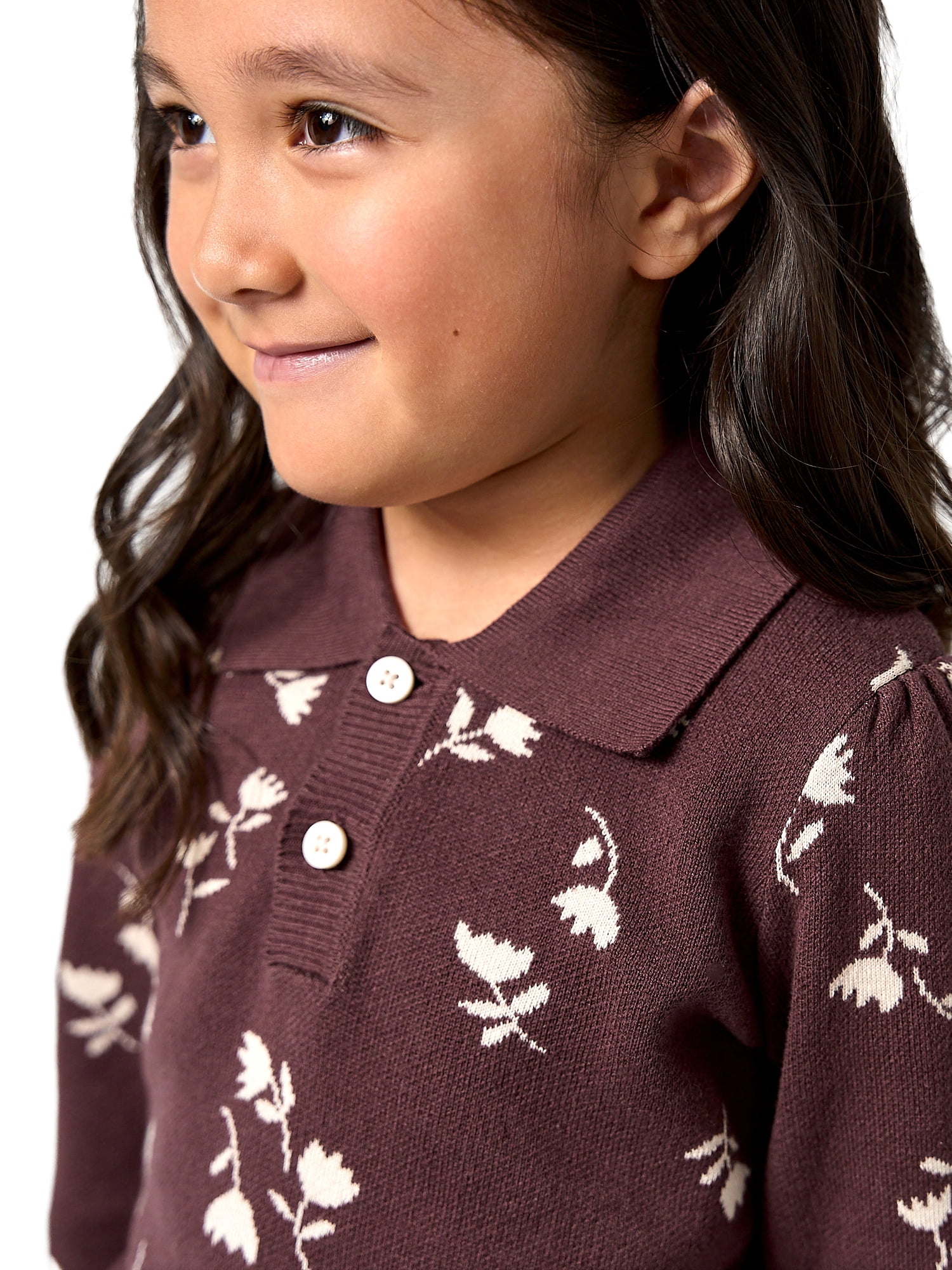 Modern Moments by Gerber Toddler Girl Jacquard Sweater and Skirt Set, 2-Piece, Sizes 12 Months - 5T