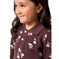 thumbnail image 4 of Modern Moments by Gerber Toddler Girl Jacquard Sweater and Skirt Set, 2-Piece, Sizes 12 Months - 5T, 4 of 16