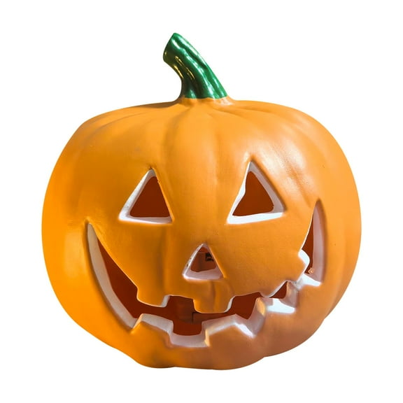 PEIBang Halloween Pumpkin Lights,Vintage Halloween Light up Pumpkin,Battery Operated Pumpkin Light for Home Office Party Decorations
