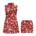 thumbnail image 5 of Yuyamidu Reindeer Tennis Dress HO-HO-HO Sleeveless Golf Dresses Built-in Shorts with Pockets for Women, Red Christmas Womens Athletic Dress Sportswear Size M, 5 of 8