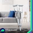 thumbnail image 2 of uego De 2 Muletas Axilares de Aluminio Premium Medical Store Soporta hasta 135 Kilos, 2 of 10