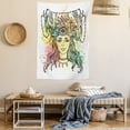 thumbnail image 2 of Occult Decor Tapestry, Female Shaman with Third Eye Form on Head with Watercolors Splashes Occultism Image, Wall Hanging for Bedroom Living Room Dorm Decor, 40W X 60L Inches, Multi, by Ambesonne, 2 of 5