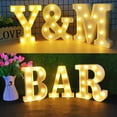 thumbnail image 5 of Morttic LED Letter Lights Alphabet Light Up Sign Night Light for Home Party Wedding Decoration - B, 5 of 7