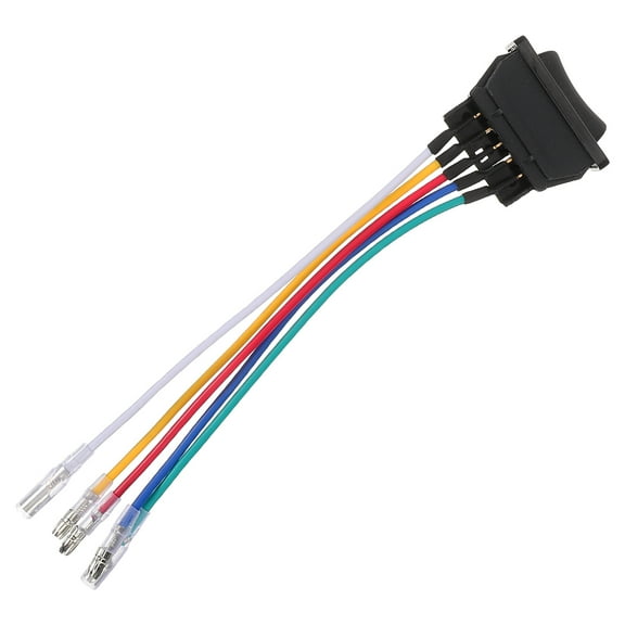 Car Window Switch Parts 5 Pin DC 24V 12V Vehicle Power Window Glass Lift Switch Wire Harness Set