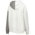 thumbnail image 3 of Women's Gameday Couture Gray/White Wisconsin Badgers Split Pullover Hoodie, 3 of 3