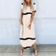 thumbnail image 2 of Vestidos de Verano de Mujer Casual Cuello Redondo Bolsillos de Manga Corta Impresión Vestido Largo, Vestido Ligero de Poliéster para Diario, Fiesta Y Primavera, 2 of 6