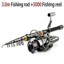 1.8-3.6m Carbon Fiber Fishing Rod And Reel Combo Super Hard Telescopic Fishing Pole Spinning Reel Kit Max Resistance 3-8kg Pesca