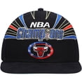 thumbnail image 2 of Men's Mitchell & Ness Black Chicago Bulls Hardwood Classics 1998 NBA Champions Snapback Hat, 2 of 5