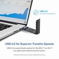 thumbnail image 2 of Adaptador tplink usb archer txe70uh wifi 6e triple band axe5400 usb 2.0. 6ghz, 2 of 4