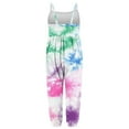 thumbnail image 5 of NAISIBABY Girls Suspenders Jumpsuit, Sleeveless Tie-Dye Gradient Printed Causal Summer Romper Multicolor 1-2T, 5 of 5