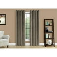 thumbnail image 6 of Curtain Panel 2pcs Set 54"W X 84"L Grommet Bedroom Kitchen Velvet Beige, 6 of 9