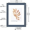 thumbnail image 5 of FungYuan 2PACK 11x14 Wood Picture Frame , Display Photo 11x14 Matted to 8x10 Wall Frame, Blue, 5 of 6