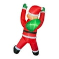 thumbnail image 2 of Decoración navideña al aire libre, accesorios fotográficos inflables navideños con Papá Noel trepador inflable con LED para vacaciones, Navidad Estilo A, 2 of 8