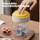 thumbnail image 5 of Taza de café Taza de agua de plástico con bandeja de hielo incorporada | Vaso portátil de verano para bebidas frías de 400 ml | Taza de café helado reutilizable | Tapa a prueba de fugas | Amigable, 5 of 5