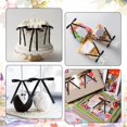 thumbnail image 4 of 100 Piezas de Lazos Lazo Giratorio A Granel 5 X 7 Pulgadas, Lazos Cinta Satén para Envolver Regalos, Pasteles, Bolsas Golosinas, Manualidades, Regalos de Bricolaje, Bodas, Bebés B, 4 of 6