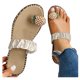 thumbnail image 4 of Amzcrzy Zapatos de mujer,Zapatos de mujer,Zapatillas de mujer, Sandalias de verano para mujer, sandalias con punta de clip, estilo bohemio, informales, para playa Sandalias Mujer Zapatillas De Casa, 4 of 7