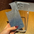 thumbnail image 5 of for iPhone 14 Pro Max Case Glitter Hard PC Anti-Scratch Anti-Fall Soft TPU Bumper Shockproof Full Camera Lens Protective Slim Luxury Bling Cover for Women Girls - Blue, 5 of 11