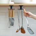 thumbnail image 1 of Jinsinto 2 Pack 360 Rotating Kitchen Utensil Holder, Kitchen Utensil Holder with 6 Hooks, No Drilling Storage Rack, for Kitchen/Bathroom/Closet, 1 of 5