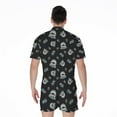 thumbnail image 2 of Cartoon Mummy Pattern Short Sleeve Men'S Rompers, Cartoon Film Cute Funny Casual Summer Jumpsuits Outfit, 2 of 4