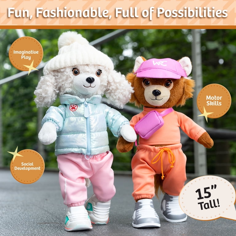 Woof & Co Willow Poseable Plush Poodle Fashion Doll, 15" photo 5