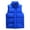 Blue, variant on Men's Lightweight Packable Puffer Vest Sleeveless Puffy Outerwear Water-Resistant Bubble Jackets Work Casual Golf