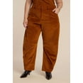 thumbnail image 2 of ELOQUII Women's Plus Size Corduroy Barrel Leg Pants, 2 of 3
