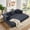 Gray, variant on 5-in-1 Folding Convertible Sofa Bed, 78 Inch Corduroy Boneless Couch, Loveseat Sleeper with Pull Out Bed, Floor Sofa Modular Futon Couch for Living Room, Small Place, No Assembly, Pink
