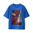 thumbnail image 2 of Marvel Spider-Man Brand New Day Youth Close Up Eye City Poster T-Shirt (Royal, XS-XL), 2 of 4