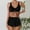Black, variant on UTSJKR Bathing Suits for Women Modest Push up Bikini Top High Waisted Tummy Control Boyshorts 2 Piece Full Coverage Swimsuit Black XXL