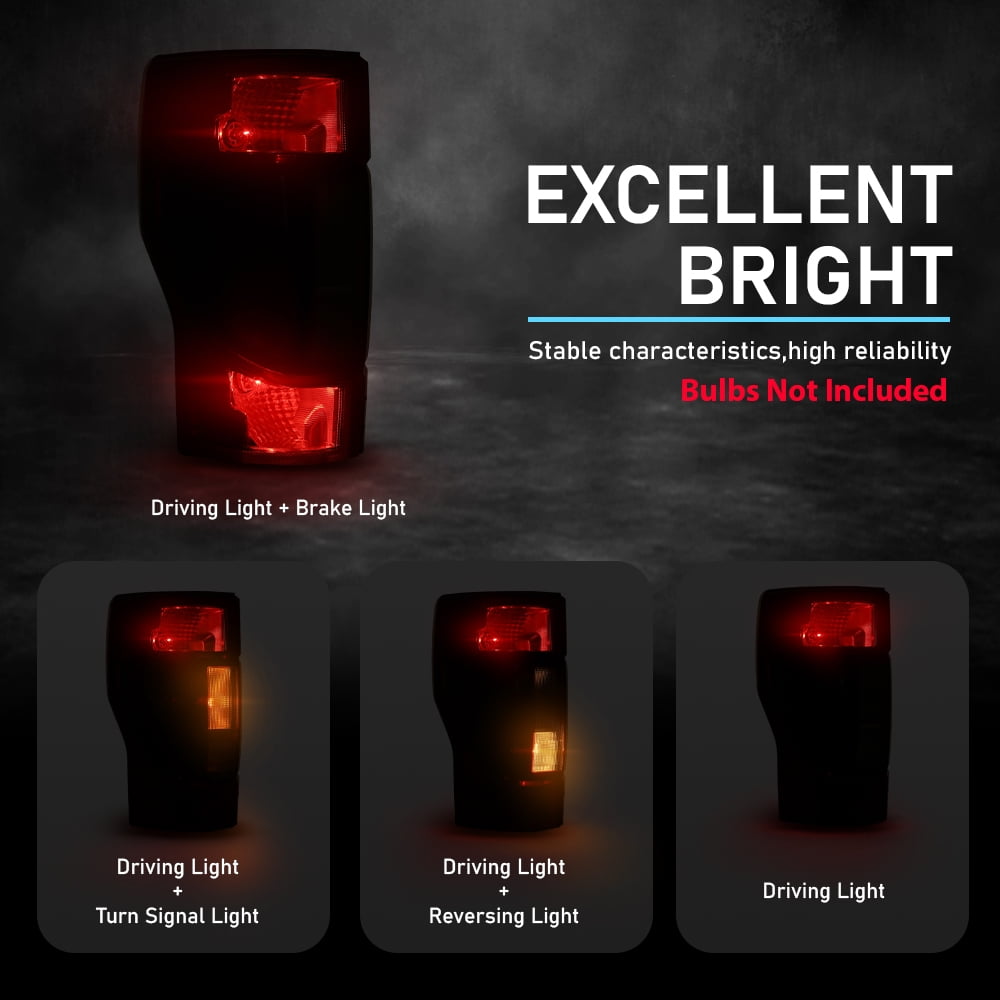 Pickup Driver w/ Blind Spot Tail Light LH Left Fit For 2020-2022 Ford Super Duty