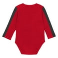 thumbnail image 3 of Infant Outerstuff Red/Black Georgia Bulldogs Double Down Bodysuit and Pants 3-Piece Set, 3 of 7
