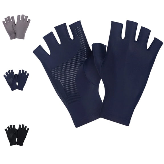 GPOECD Cycling Gloves Breathable Half Finger Resistant Touchscreen Lightweight Outdoor Sports Driving Design Gloves for Men
