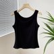 thumbnail image 1 of Sexy transpirable Yoga gimnasio deportes chaleco mujer Fitness Running Crop Top chaleco sin mangas Color sólido tejido manga corta Tops ShirtOne tamaño Gao Jinjia LED, 1 of 2