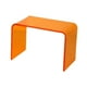 thumbnail image 2 of Taburete de acrílico para ducha, ligero, antideslizante y estable para niños. Naranja, 2 of 9