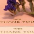 thumbnail image 2 of (36 Pack) Run2Print Thank You Cards With Envelopes & Foil Stickers - Elegant Dusty Pink Emboss Gold Foil Pressed - Blank Notes Wedding, Bridal, Baby Shower, Business and Formal All Occasion, 2 of 7