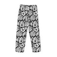 thumbnail image 5 of Goofa Tropical Leaves Printed Soft Pajama Pants for Men, Wide Leg Comfy Casual Lounge Yoga Pants-Large, 5 of 9