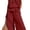 Red, variant on Women's Linen 2 Piece Outfits Sleeveless Ruffle Top Wide Leg Pants Summer Loungewear Beach Travel Sets