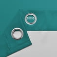 thumbnail image 4 of Yakamok Grommet Light Blocking Teal Ombre Curtains,Room Darkening Window Drapes for Bedroom/Living Room, 52x72 inches, 2 Panels, 4 of 7