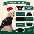 thumbnail image 5 of Ugly Christmas Pet Holiday Reno Perro Suéter, Rojo Negro Cachorro Gato Invierno Prendas de Punto Caliente Suéter Ropa para Perros Pequeños Medianos (Negro L) Rojo Verde RV011031-00776SDJ, 5 of 5