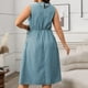 thumbnail image 4 of mfyjkho Vestidos para mujer, Vestido de verano de talla grande para mujer, sin mangas, con cuello redondo y estampado a la moda Vestidos maxi para mujer xxxl, 4 of 9