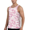 thumbnail image 2 of Easygdp Breast Cancer Ribbons Awareness Men's Tank Top, Sleeveless Muscle T Shirts, Breathable, Quick-Dry, Loose for Gym, Running, Fitness - X-Large, 2 of 9