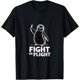 thumbnail image 1 of Fight or Flight Funny Penguin Pun Meme Camiseta 100% algodón para hombre y mujer, unisex, 1 of 2