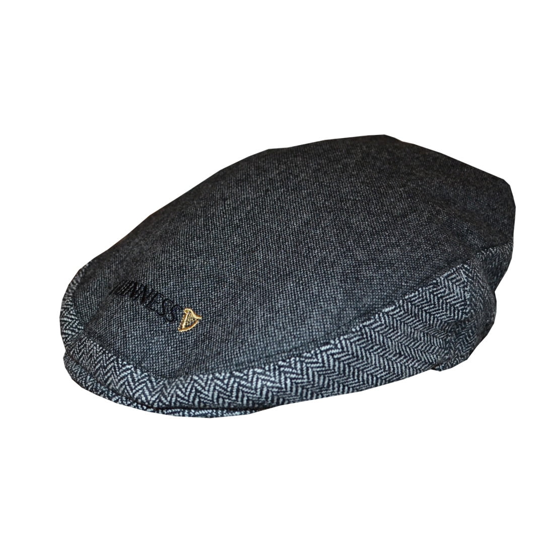 Traditional Irish tweed flat cap ready for shipping -HANDMADE IN IRELAND brown herringbone 100/% wool -padded